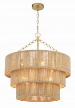 Crystorama SHY-10907-SG - Shyla 10 Light Soft Gold Chandelier