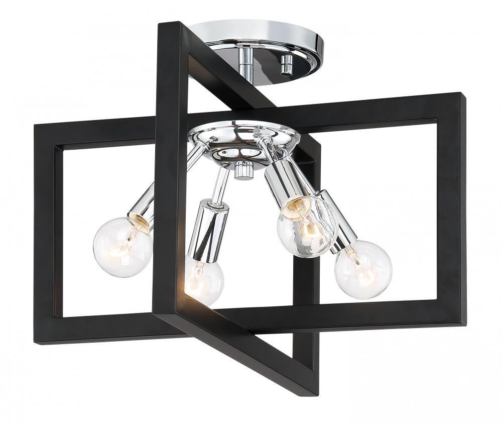 Xander 14.75" 4-Light Semi-Flush