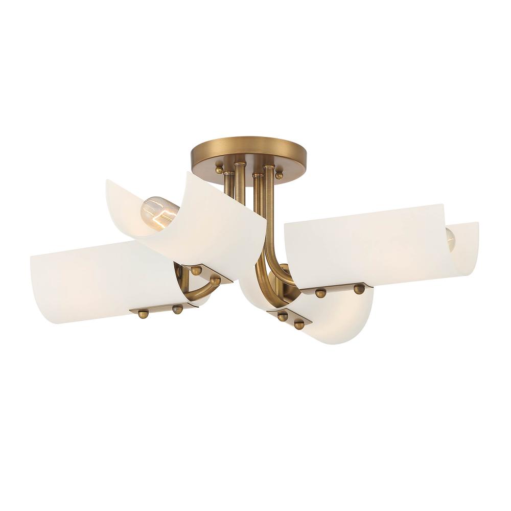 4 Light Semi Flush