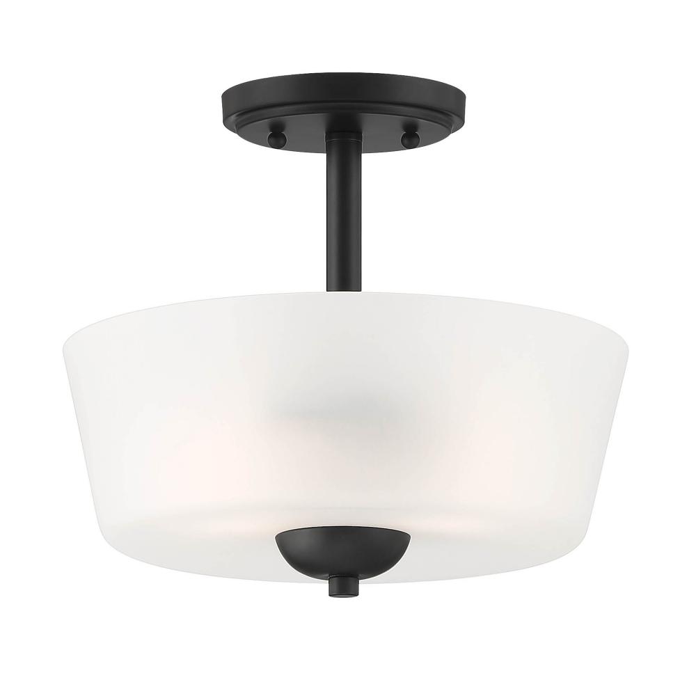 Malone 12" 2-Light Semi-Flush