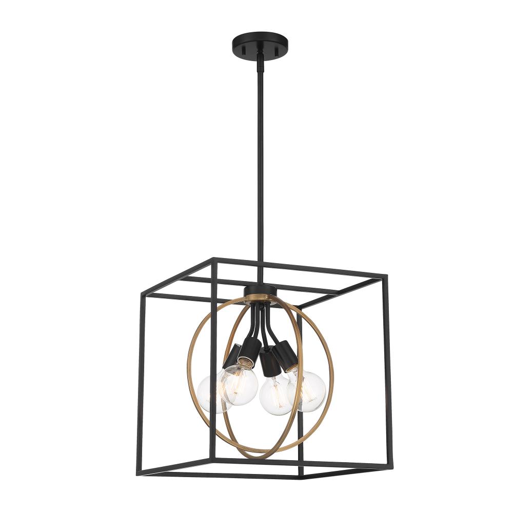 Kew Gardens 15" 4-Light Pendant