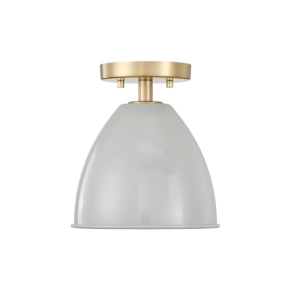 Biba 8.25" 1-Light Semi-Flush