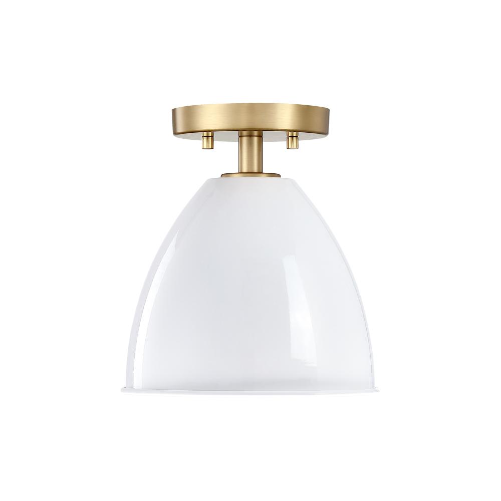 Biba 8.25" 1-Light Semi-Flush