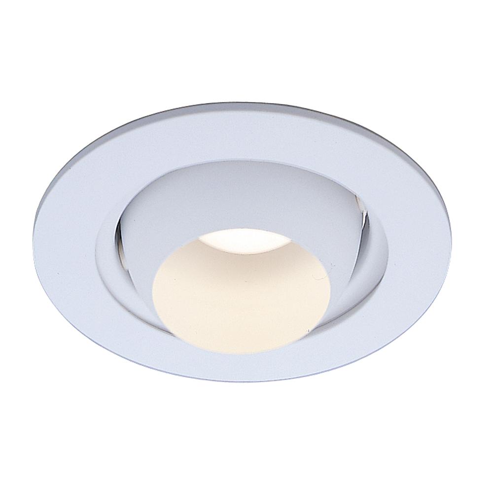 4" White Eyeball Trim, Max Lamp-R16/40W