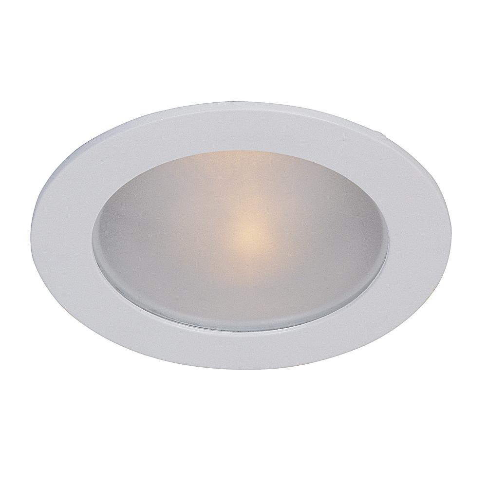 4" White Shower Trim, Max Lamp-A19/40W