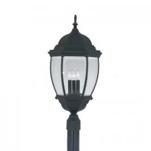 Designers Fountain 2446-BK - Tiverton 27.5" 3-Light Outdoor Post Lantern