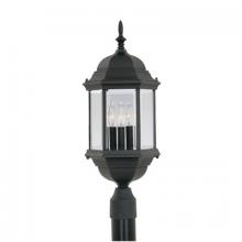 Designers Fountain 2986-BK - Devonshire 23.5" 3-Light Outdoor Post Lantern