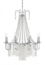 Designers Fountain 95388-CH - Maisie Collection - 8 Light - Chandelier - 30"W - 38"H -  Chrome Finish