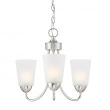 Designers Fountain D267M-3CH-BN - Malone 18" 3-Light Chandelier