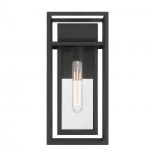 Designers Fountain D277M-7EW-BK - Burton 16" 1-Light Outdoor Wall Lantern