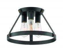 Designers Fountain D212M-SF-WP - Wicker Park 15" 3-Light Semi-Flush