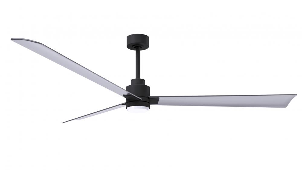 Alessandra-72" Three Blade Transitional Ceiling Fan-5CCT Integrated LED-Matte Black Finish