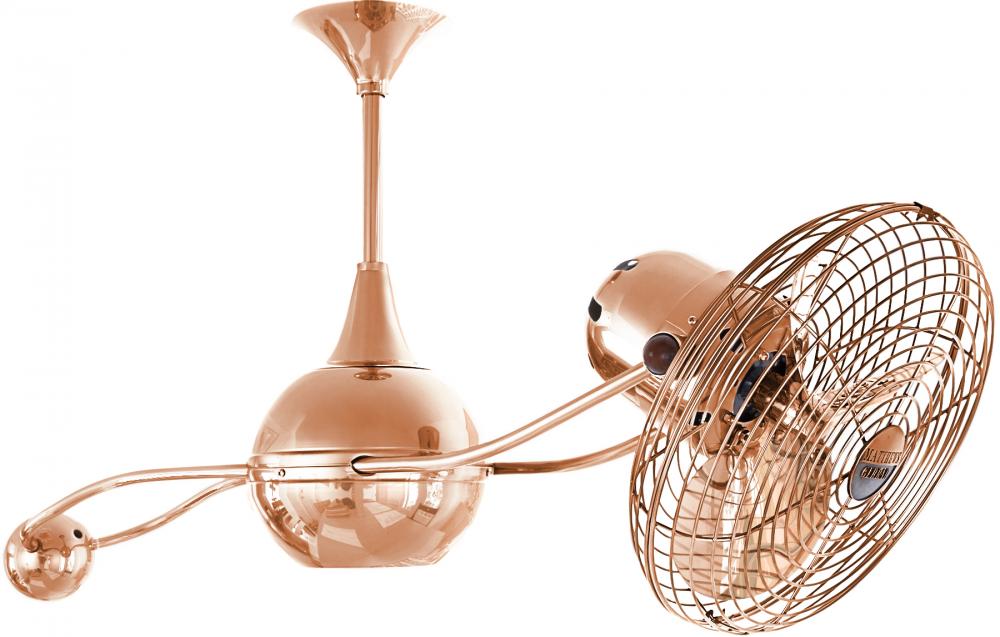 Brisa 2000 - Rotational Ceiling Fan - Polished Copper Finish - Metal Blades