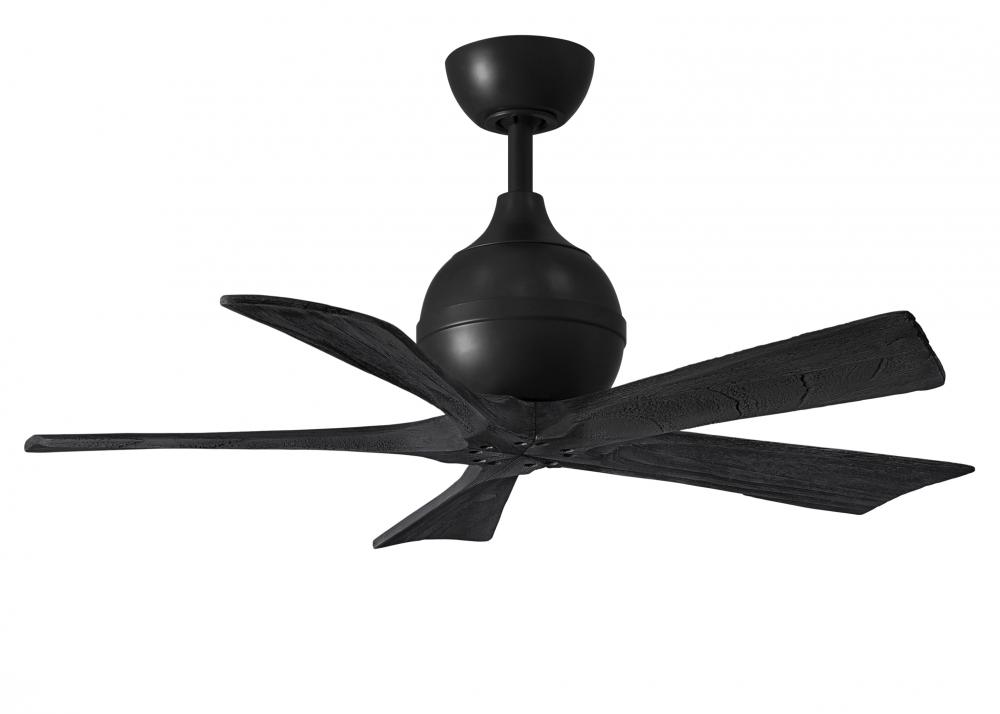 Irene-5 - 42" Five Blade Paddle Fan - Matte Black Finish - Matte Black Blades
