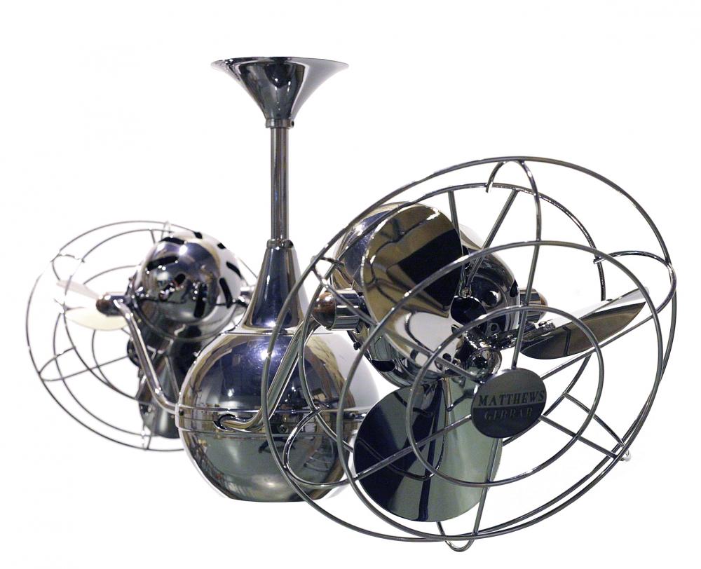 Vent Bettina - Rotational Ceiling Fan - Black Nickel Finish - Metal Blades