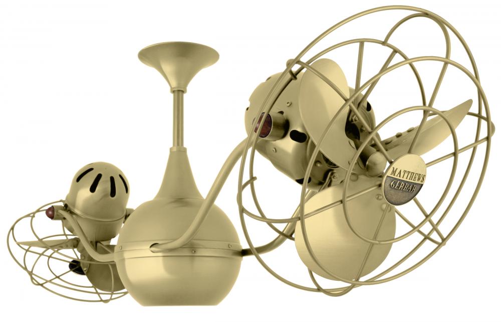 Vent Bettina - Rotational Ceiling Fan - Brushed Brass Finish - Metal Blades