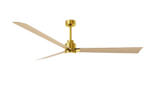 Matthews Fan Company AKLK-BRBR-LM-72 - Alessandra - 72" Three Blade Transitional Ceiling Fan - 5CCT Integrated LED - Brushed Brass Fini