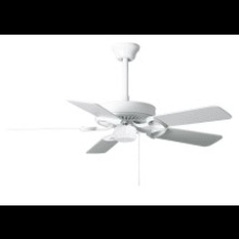 Matthews Fan Company AM-USA-WH-42 - America - 42" Builder Fan - USA - Gloss White Finish - Reversible White/Wood Tone Blades
