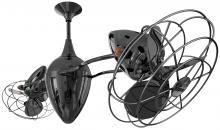 Matthews Fan Company AR-BKN-MTL - Ar Ruthiane - Rotational Ceiling Fan - Black Nickel Finish - Metal Blades