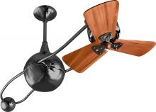 Matthews Fan Company B2K-BKN-WD - Brisa 2000 - Rotational Ceiling Fan - Black Nickel Finish - Wood Blades