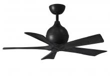 Matthews Fan Company IR5-BK-BK-42 - Irene-5 - 42" Five Blade Paddle Fan - Matte Black Finish - Matte Black Blades