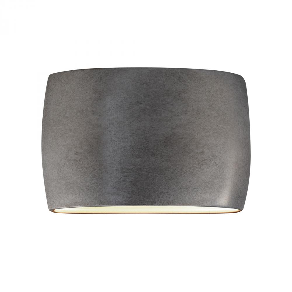 Wide ADA Large Oval Wall Sconce - Open Top & Bottom