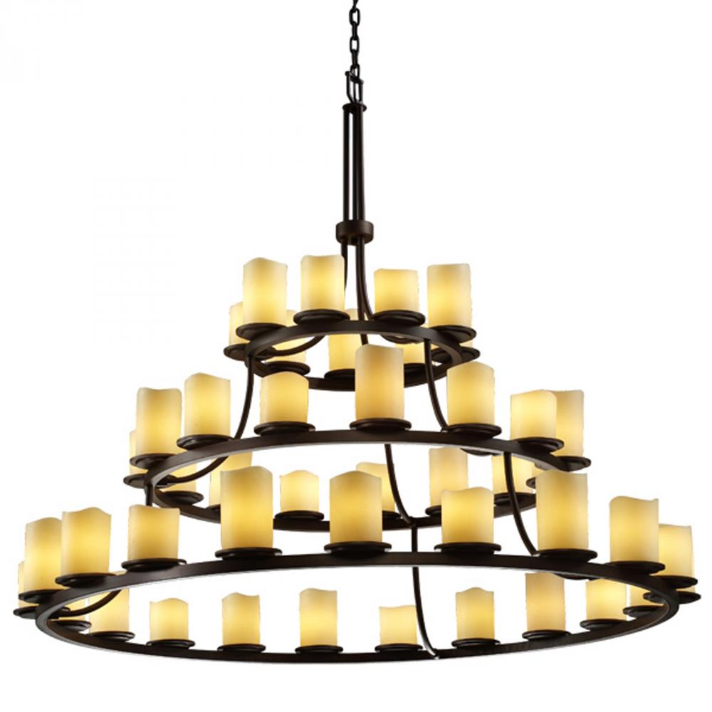 Dakota 45-Light 3-Tier Ring LED Chandelier