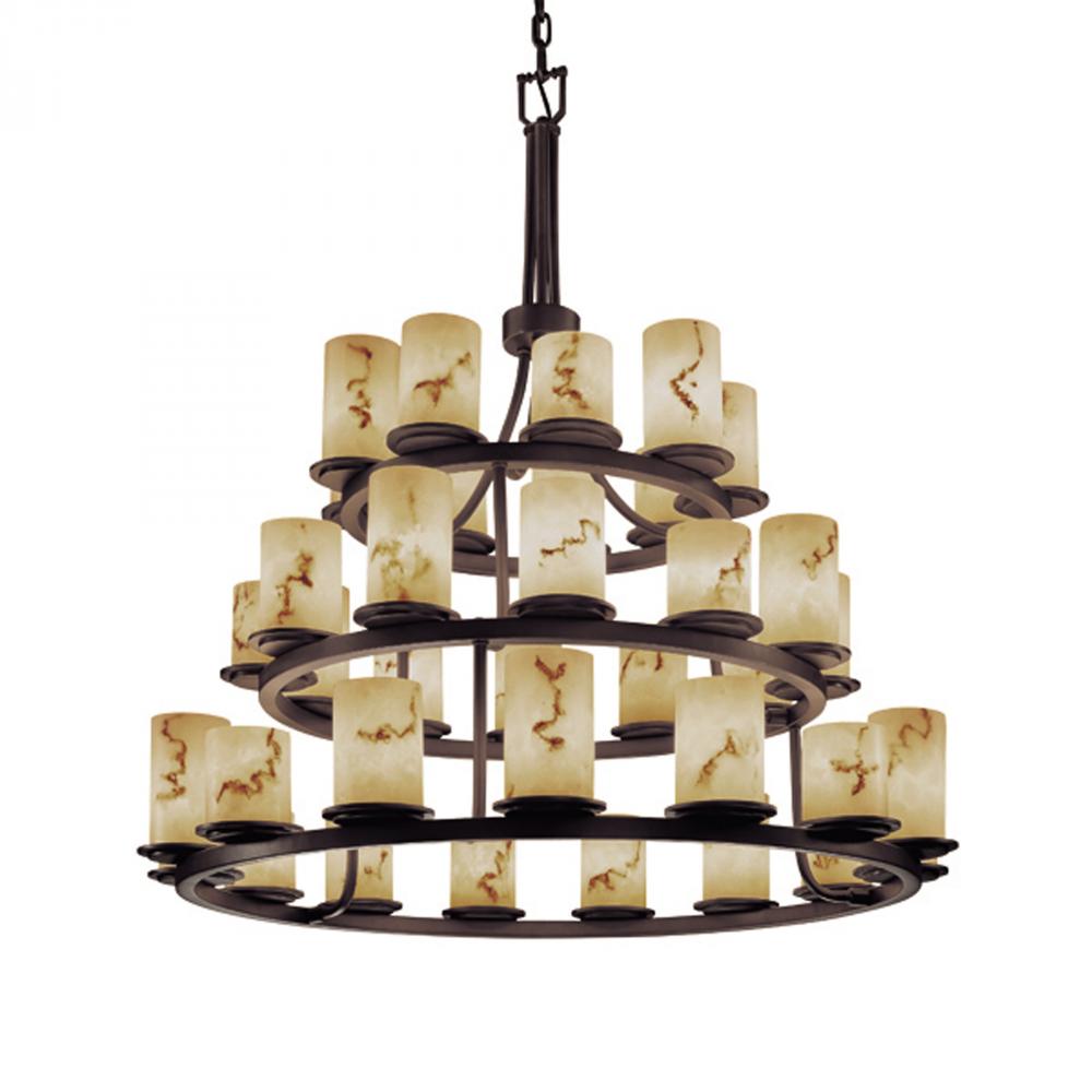 Dakota 36-Light 3-Tier Ring LED Chandelier