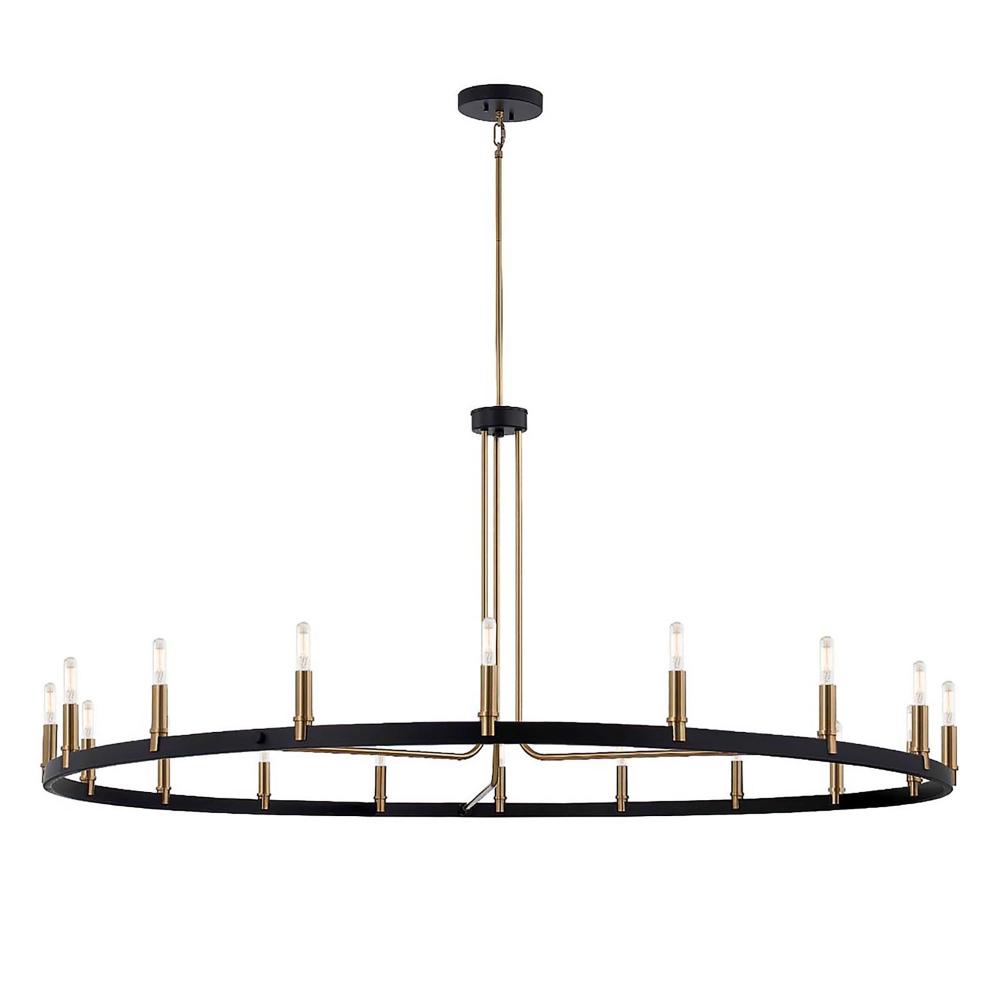 Clayton 60" 1-Tier 18-Light Chandelier