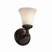 Justice Design Group FSN-8521-20-OPAL-DBRZ - Tradition 1-Light Wall Sconce