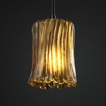 Justice Design Group GLA-8815-16-WTFR-ABRS-RIGID - Mini 1-Light Pendant