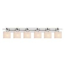 Justice Design Group PNA-8506-55-PLET-CROM - Argyle 6-Light Bath Bar