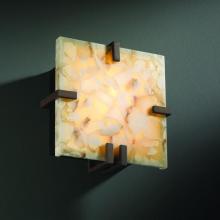 Justice Design Group ALR-5550-DBRZ-LED1-1000 - Clips Square LED Wall Sconce (ADA)