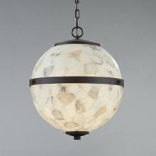 Justice Design Group ALR-8040-DBRZ-LED4-2800 - Imperial 17" LED Hanging Globe