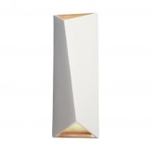 Justice Design Group CER-5895-CBGD - ADA Diagonal Rectangle LED Wall Sconce (Open Top & Bottom)