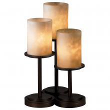 Justice Design Group CLD-8797-10-DBRZ - Dakota 3-Light Table Lamp