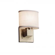 Justice Design Group FAB-8707-30-WHTE-NCKL-LED1-700 - Aero ADA 1-Light LED Wall Sconce (No Arms)