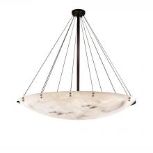 Justice Design Group FAL-9668-35-DBRZ-F1 - 72" Round Pendant Bowl w/ Finials