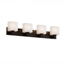 Justice Design Group FSN-8924-55-OPAL-DBRZ - Modular 4-Light Bath Bar