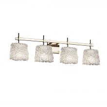 Justice Design Group GLA-8414-30-LACE-NCKL - Union 4-Light Bath Bar