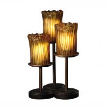 Justice Design Group GLA-8797-16-AMBR-DBRZ - Dakota 3-Light Table Lamp
