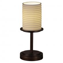 Justice Design Group POR-8798-10-SAWT-DBRZ - Dakota 1-Light Table Lamp (Short)