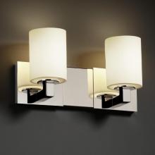 Justice Design Group FSN-8922-40-MROR-CROM - Modular 2-Light Bath Bar