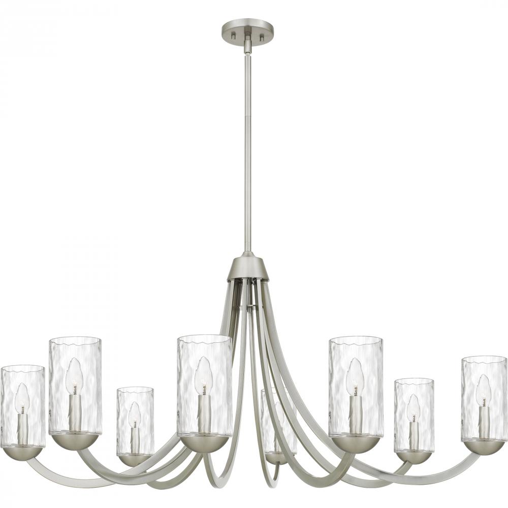 Allard 8-Light Brushed Nickel Chandelier