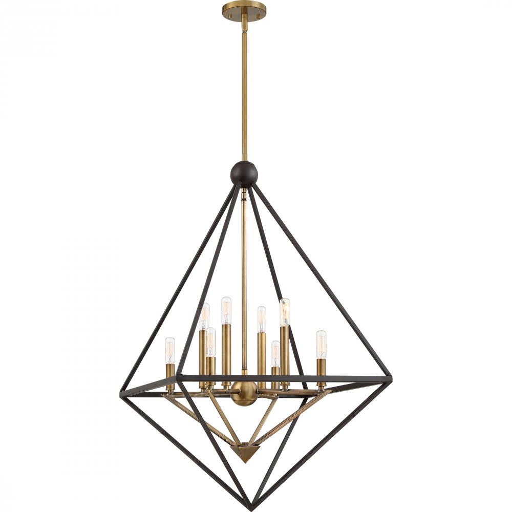 Louvre 8-Light Western Bronze Pendant Light