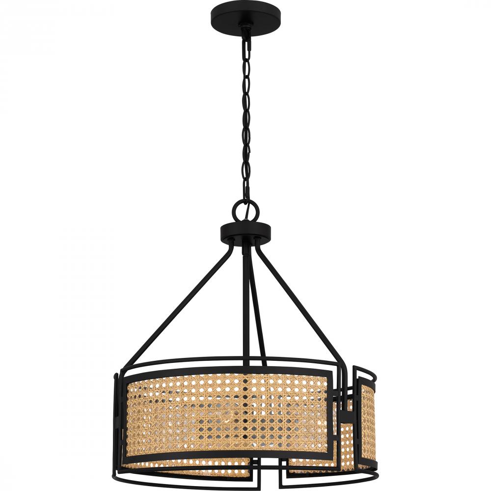 Priya 3-Light Matte Black Pendant Light