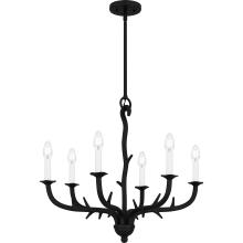 Quoizel OAK5025EK - Oakley 6-Light Earth Black Chandelier