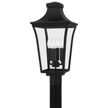 Quoizel QTN9010EK - Quentin 4-Light Earth Black Outdoor Post Lantern