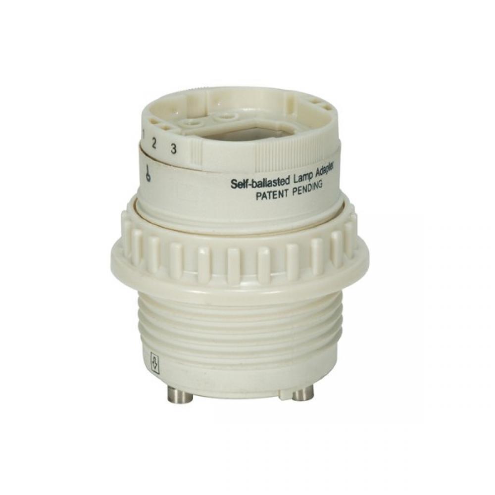 Phenolic Self-Ballasted CFL Lampholder With Uno Ring; 277V, 60Hz, 0.15A; 13W G24q-1 And GX24q-1;