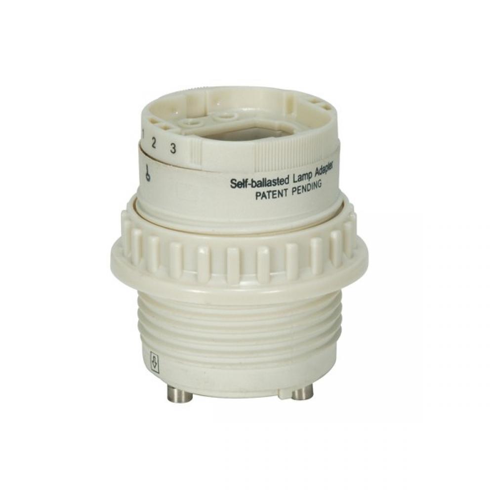 Phenolic Self-Ballasted CFL Lampholder With Uno Ring; 277V, 60Hz, 0.20A; 18W G24q-2 And GX24q-2;